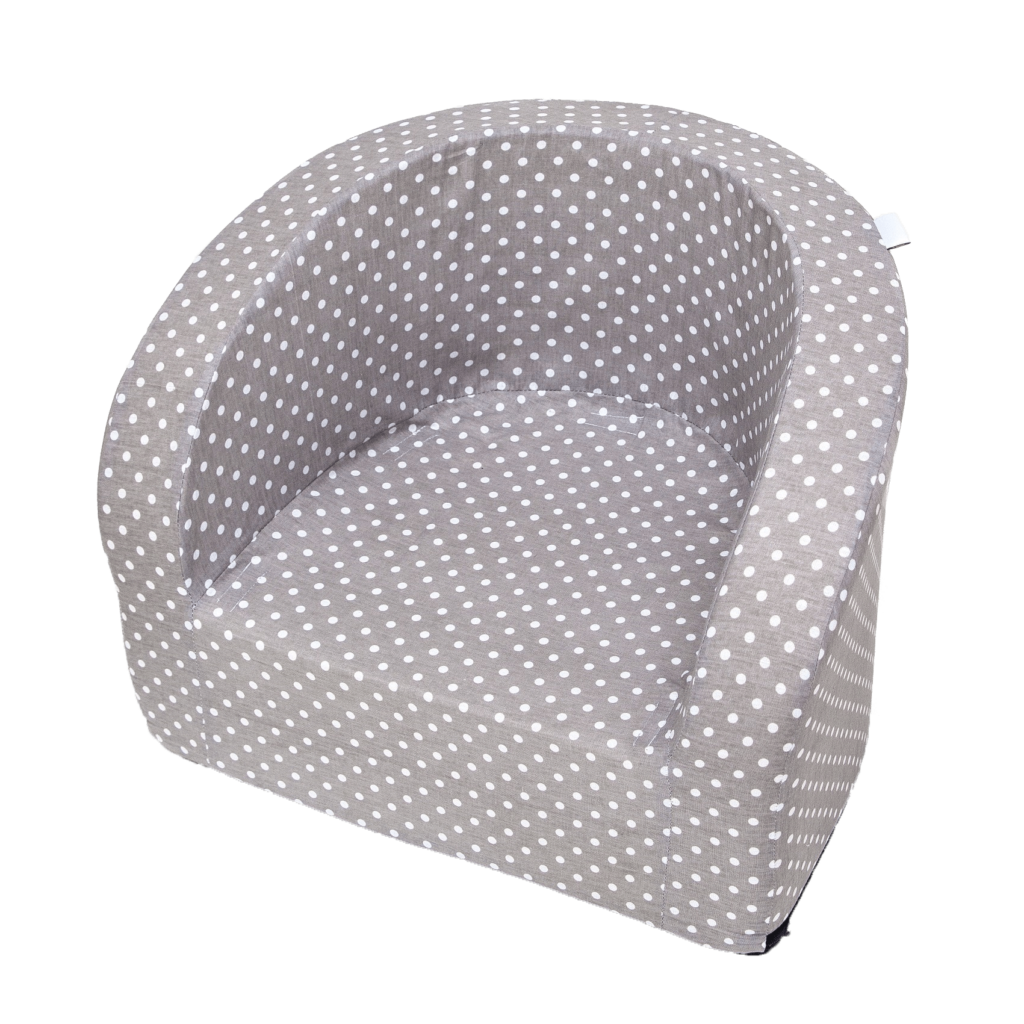 Armchair – Smart, Grey With Small White Dots